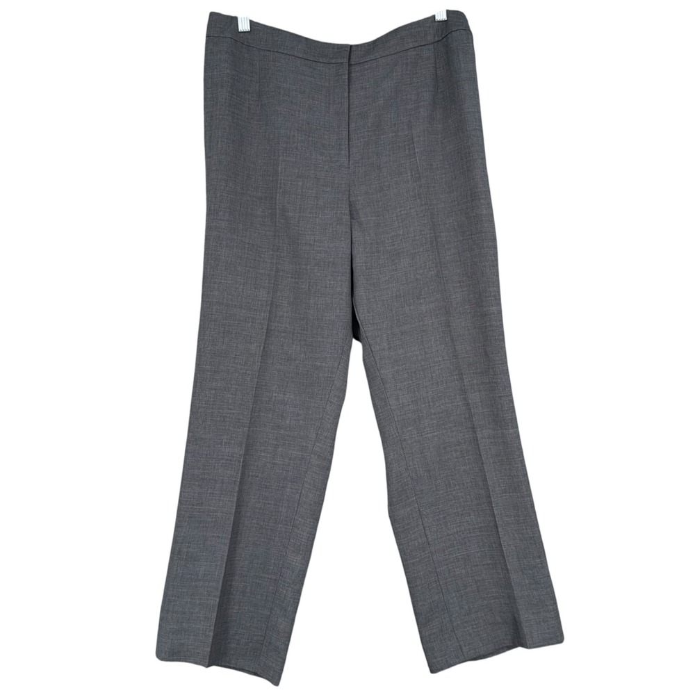 Kasper‎ Gray Polyester Career Lined Dress Pants Trousers Business Office